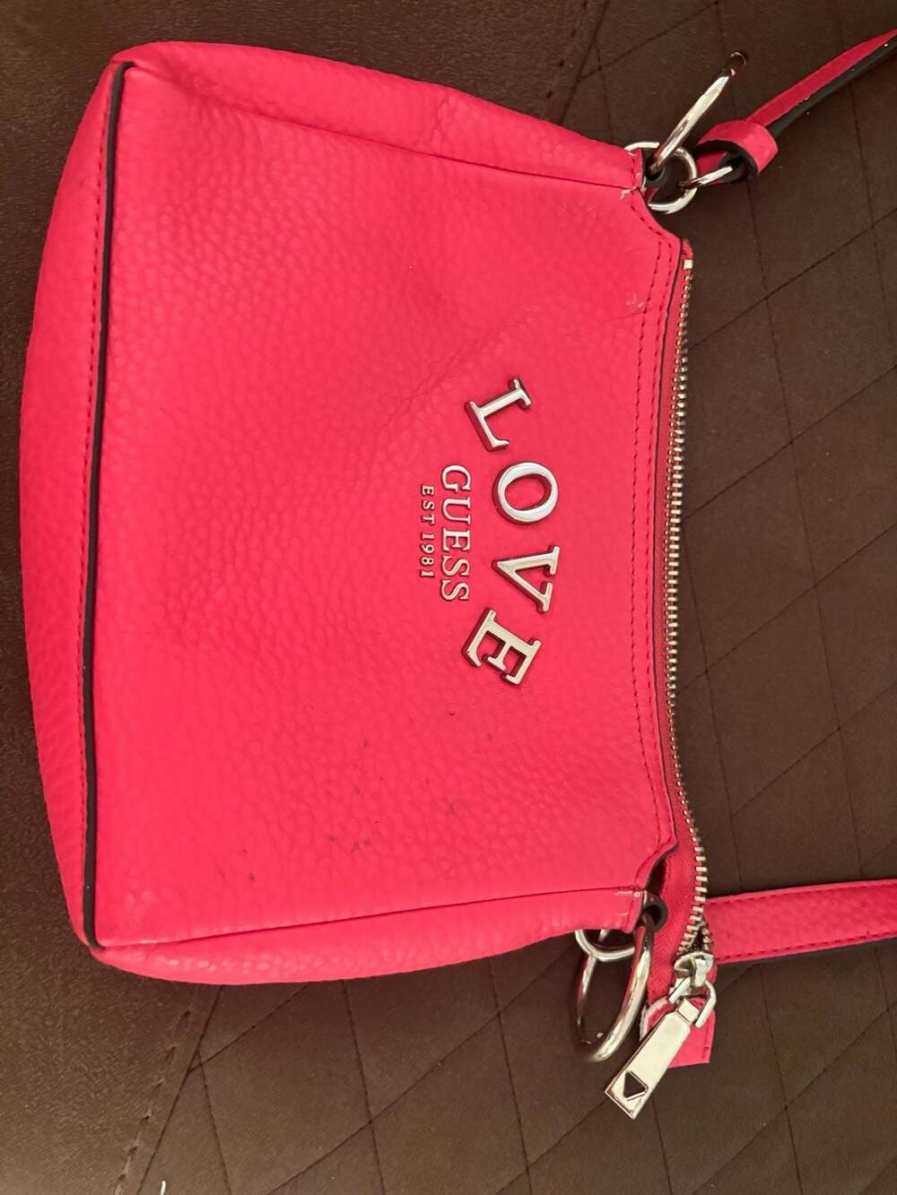 Purse Bundle Red Guess crossbody purse
Pink Bebe mini handbag with shoulder str - Picture 12 of 13